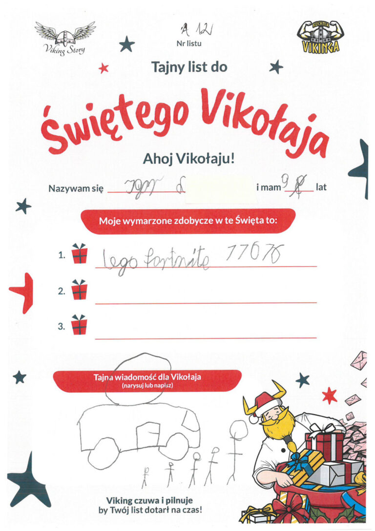 Igor, 9 lat, nr listu A12