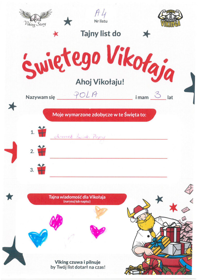 Pola, 3 lat, nr listu A4