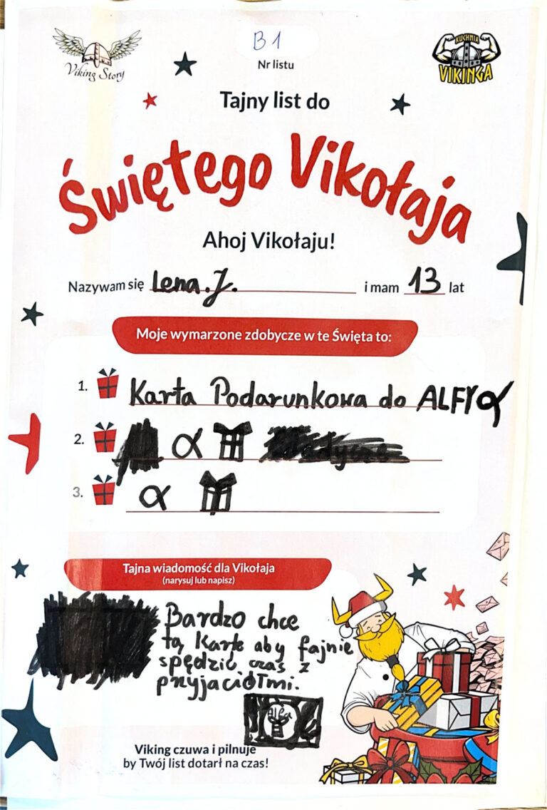 Lena, 13 lat, nr listu B1