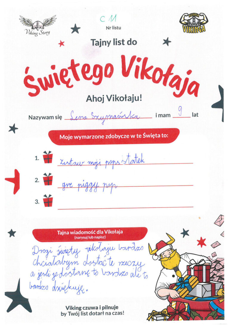 Lena, 9 lat, nr listu C11