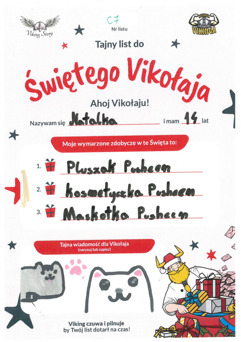 Natalka, 14 lat, nr listu C7