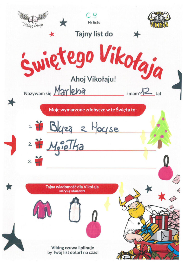 Marlena, 12 lat, nr listu C9