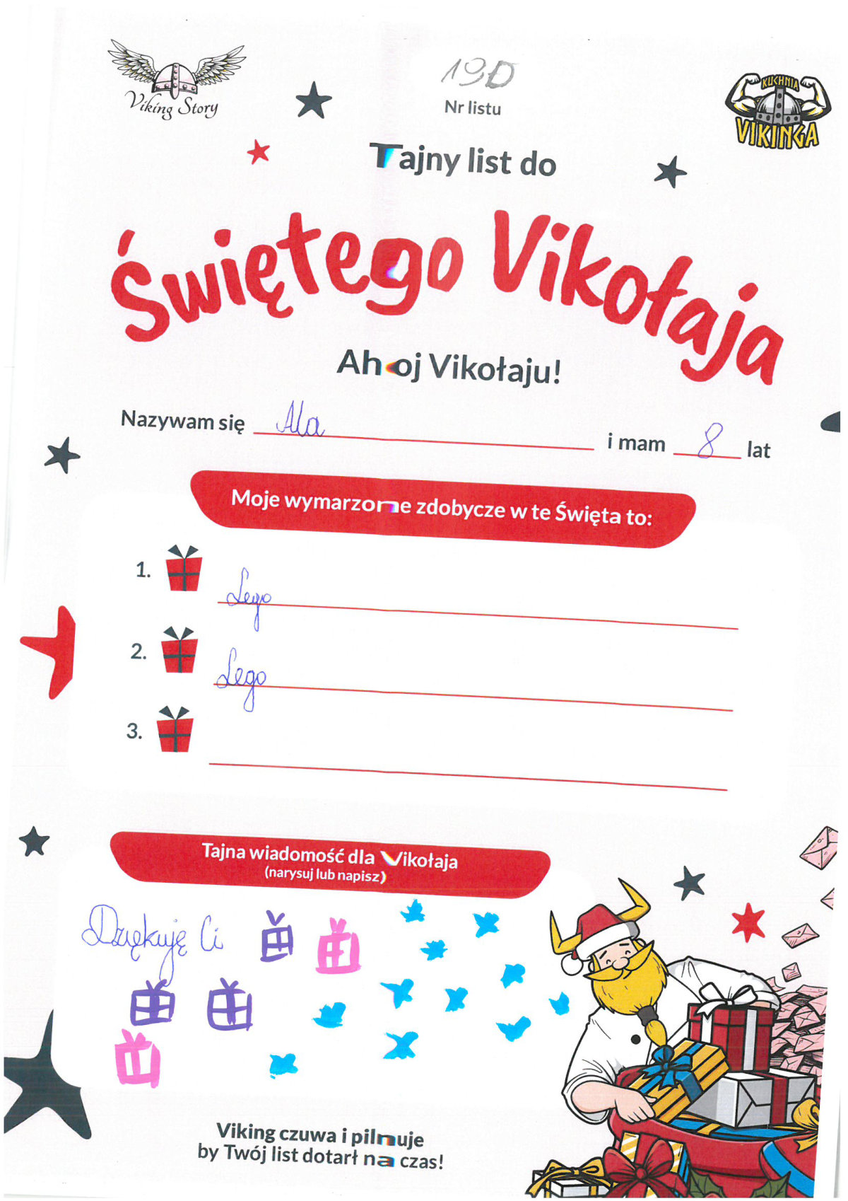 Ala, 8 lat, nr listu D19