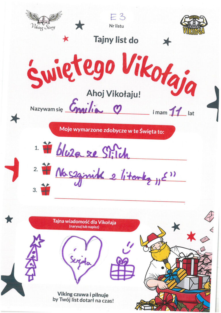 Emilia, 11 lat, nr listu E3