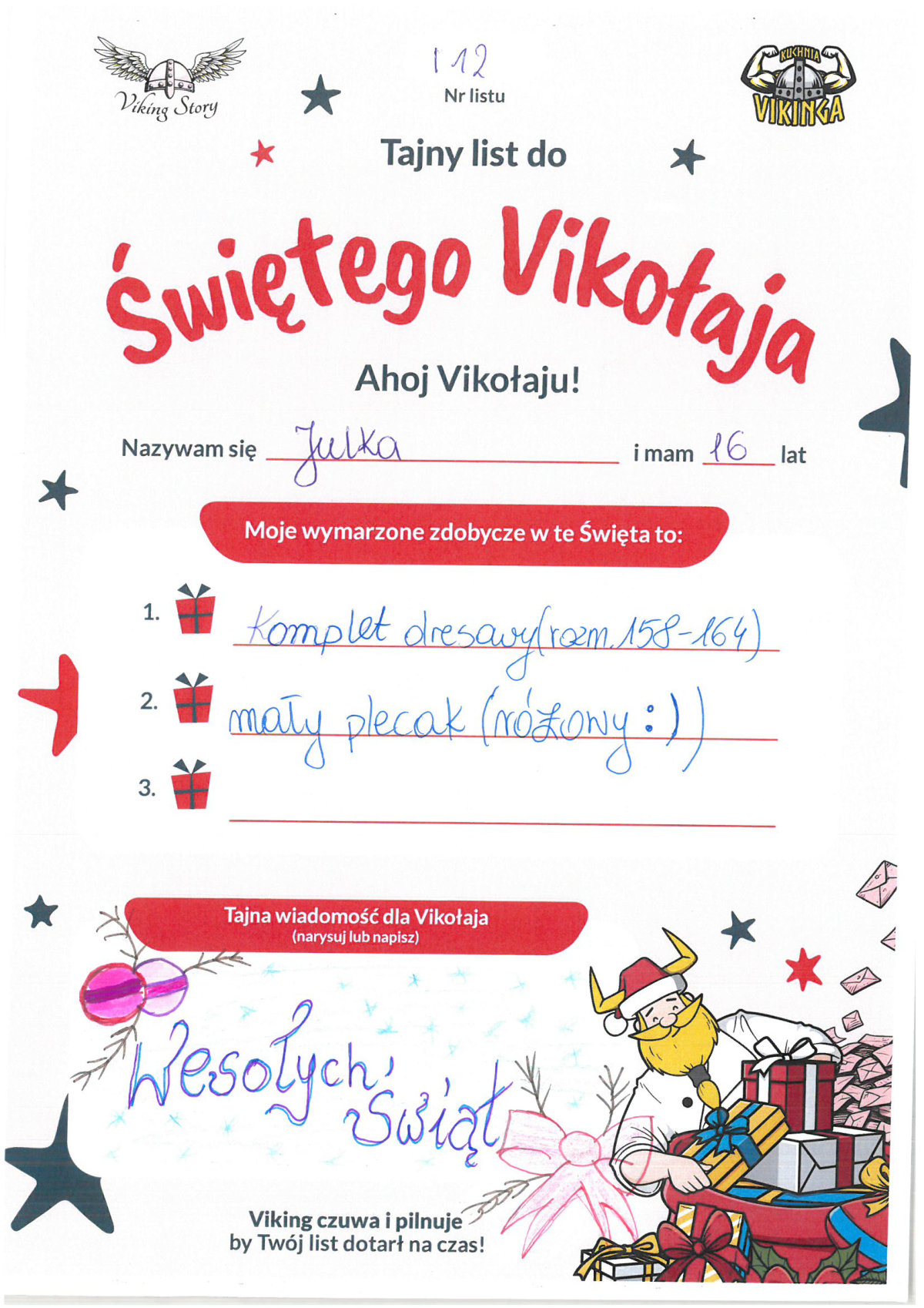 Julia, 16 lat, nr listu I12