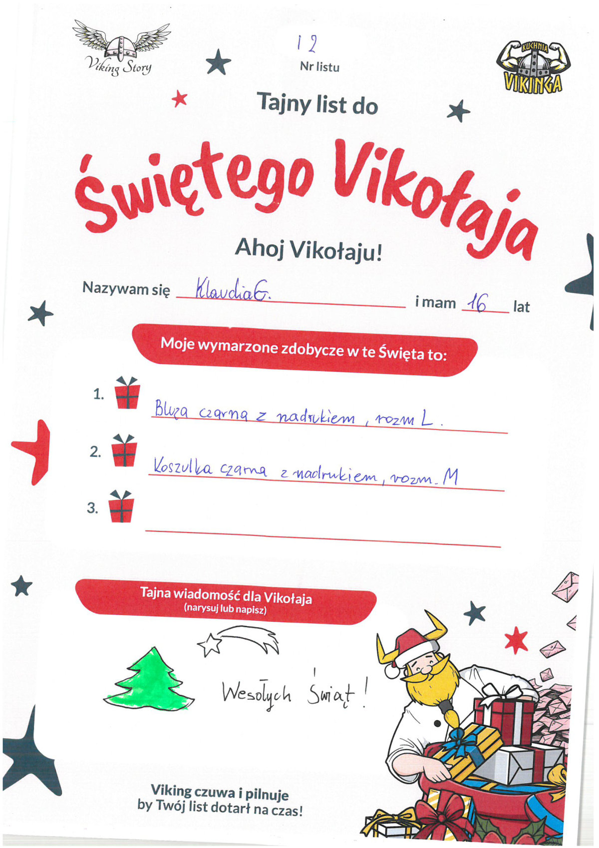 Klaudia, 16 lat, nr listu I2