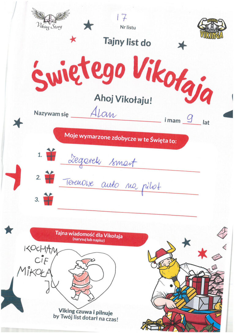 Alan, 9 lat, nr listu I7