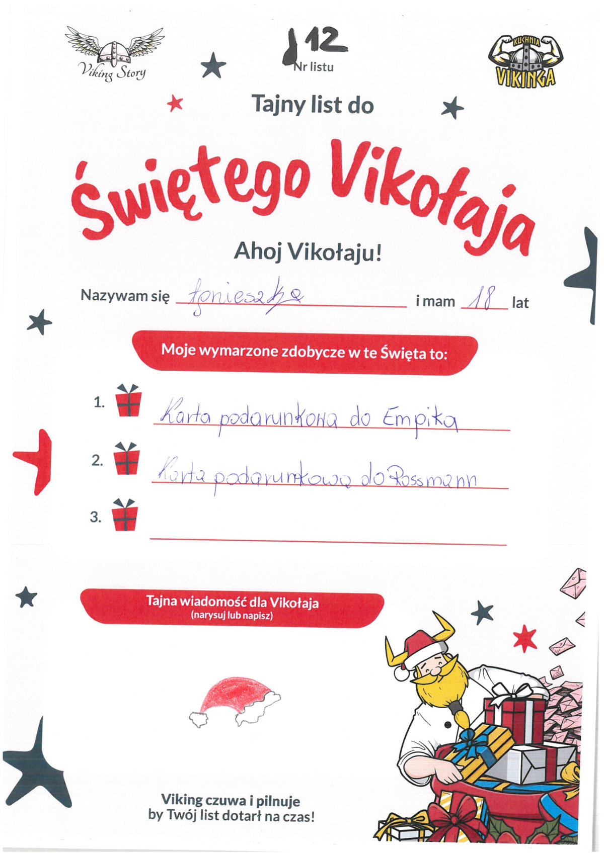 Agnieszka, 18 lat, nr listu J12