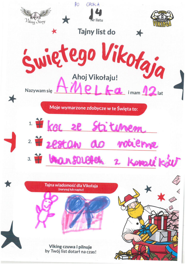 Amelka, 12 lat, nr listu J4