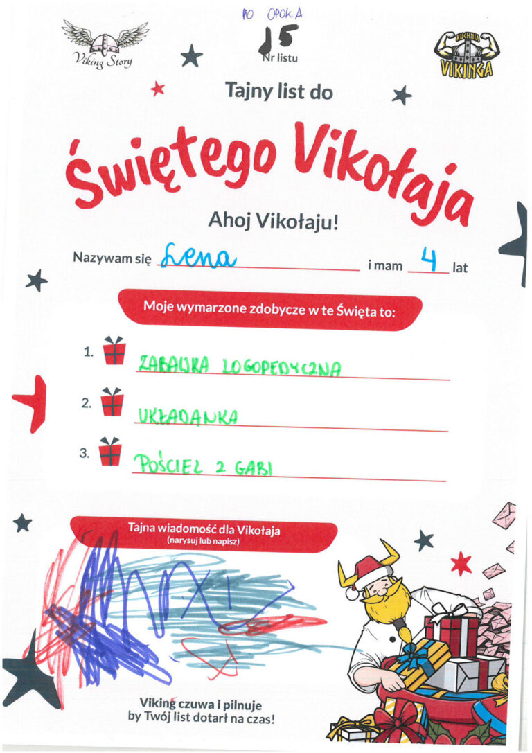 Lena, 4 lat, nr listu J5