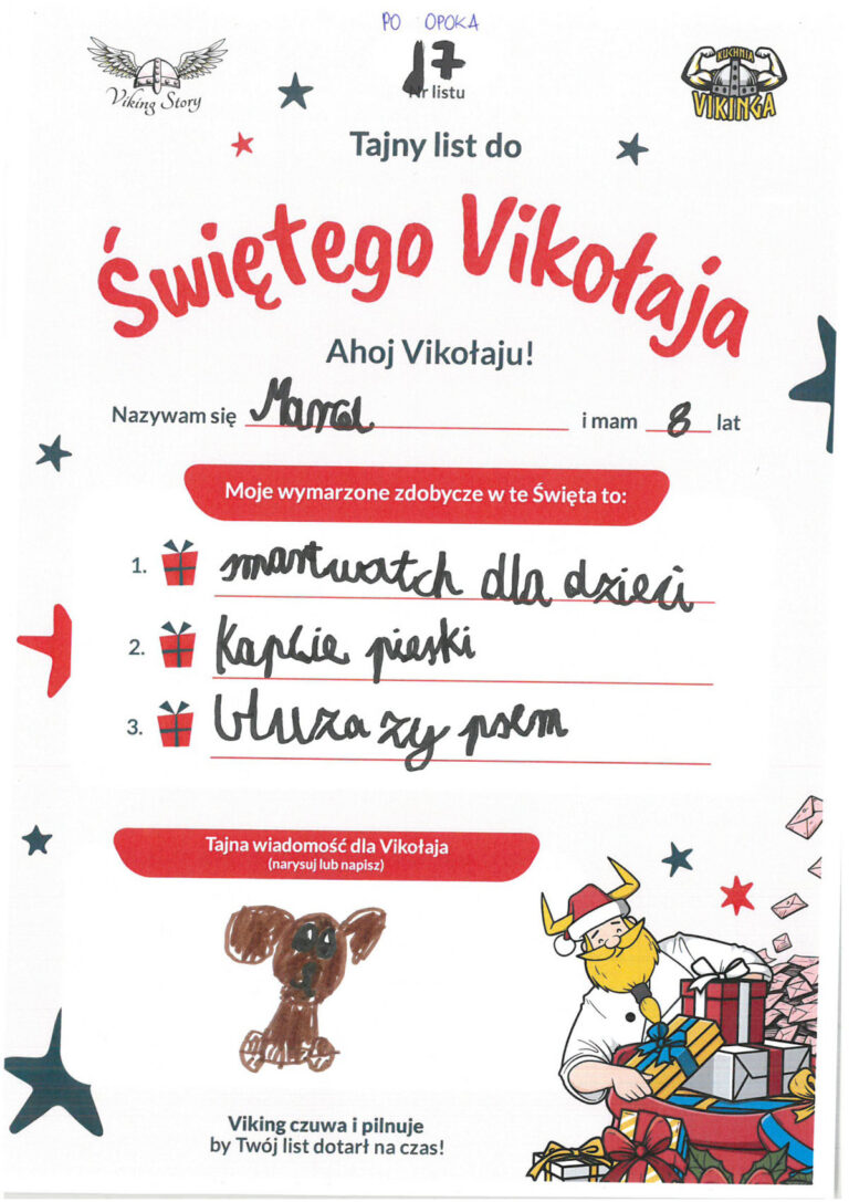 Marcel, 8 lat, nr listu J7