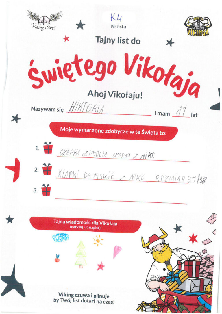 Wiktoria, 17 lat, nr listu K4