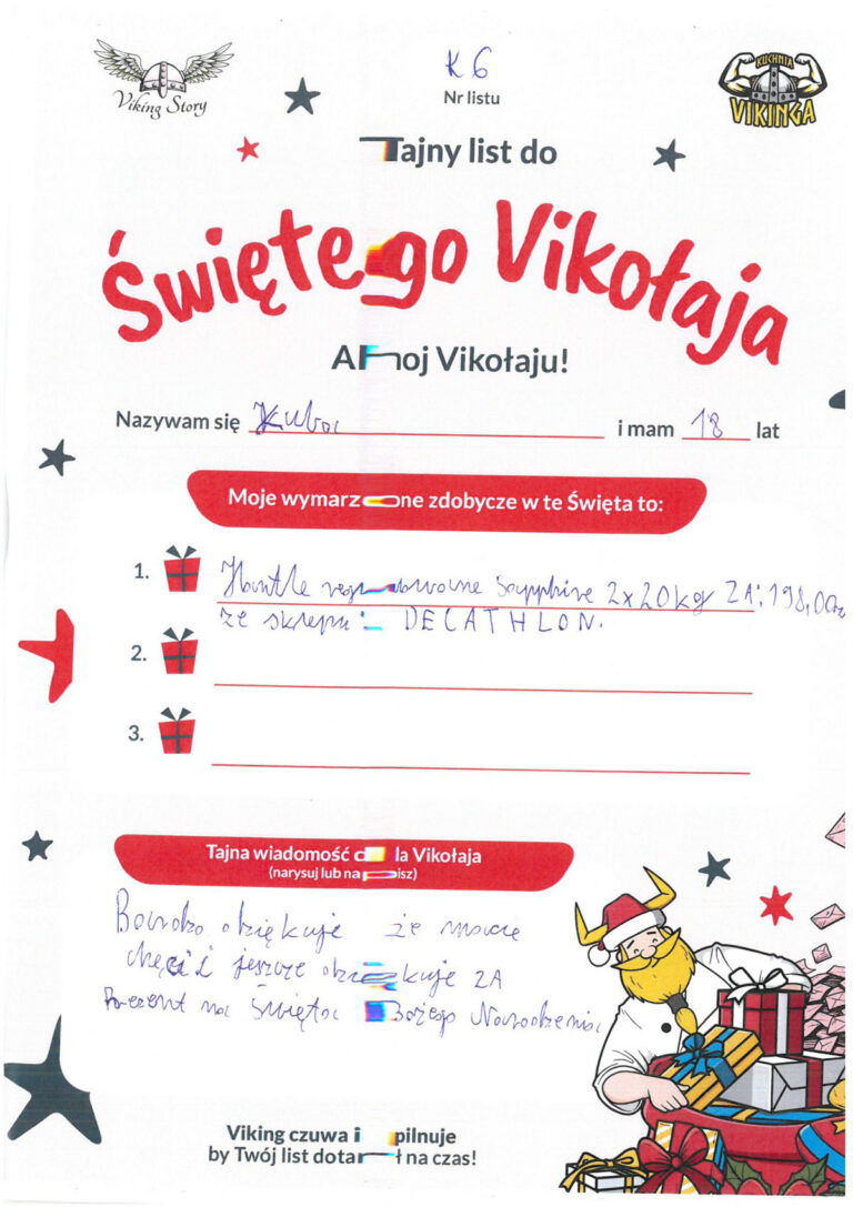 Kuba, 18 lat, nr listu K6