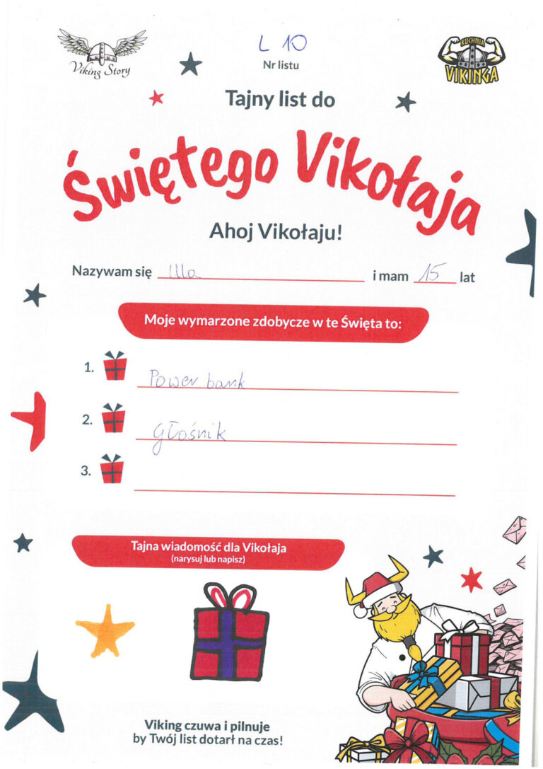 Ula, 15 lat, nr listu L10