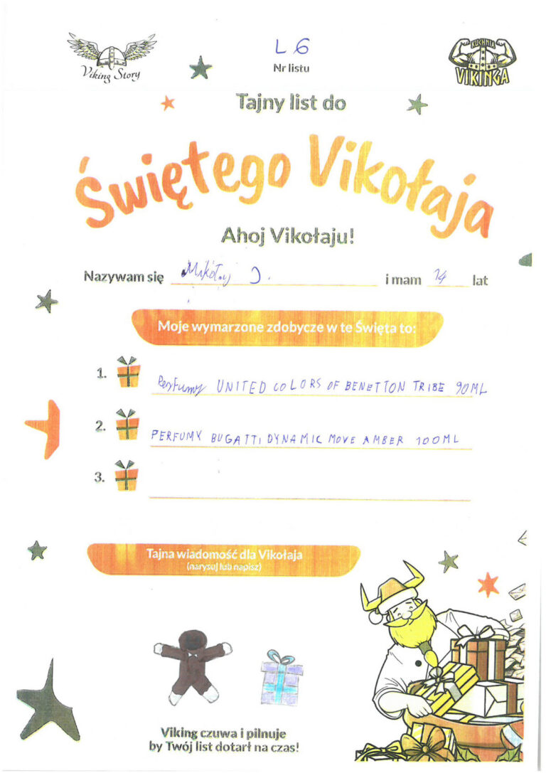 Mikołaj J., 14 lat, nr listu L6