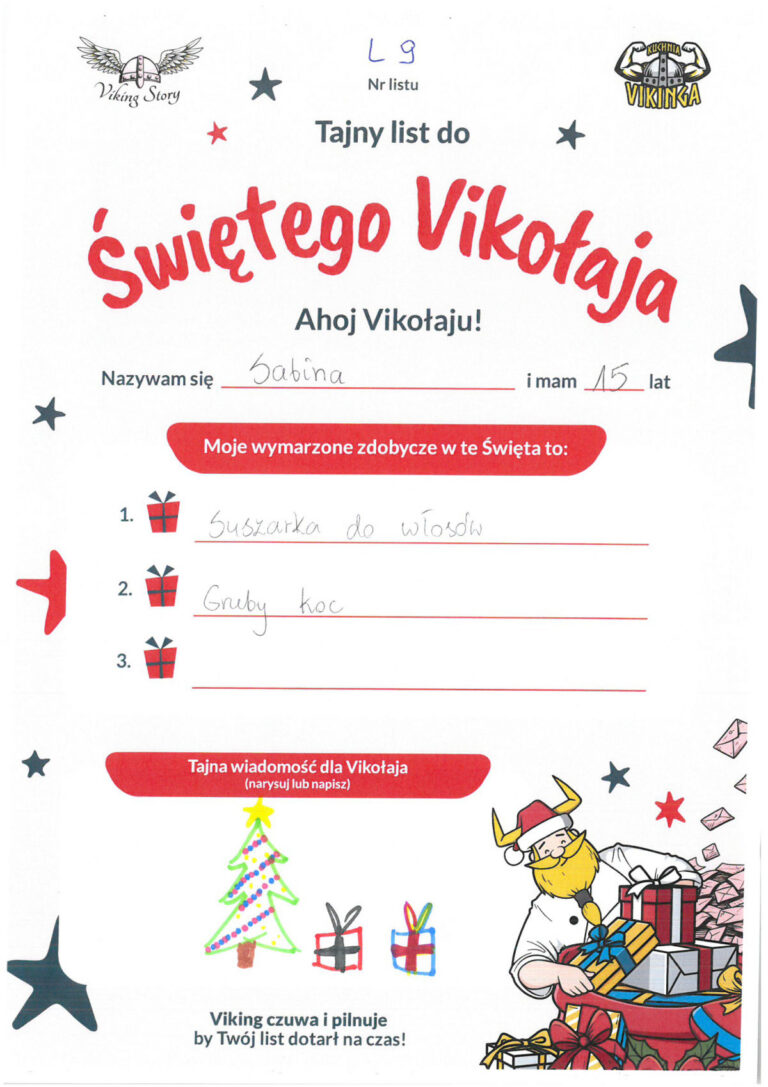 Sabina, 15 lat, nr listu L9