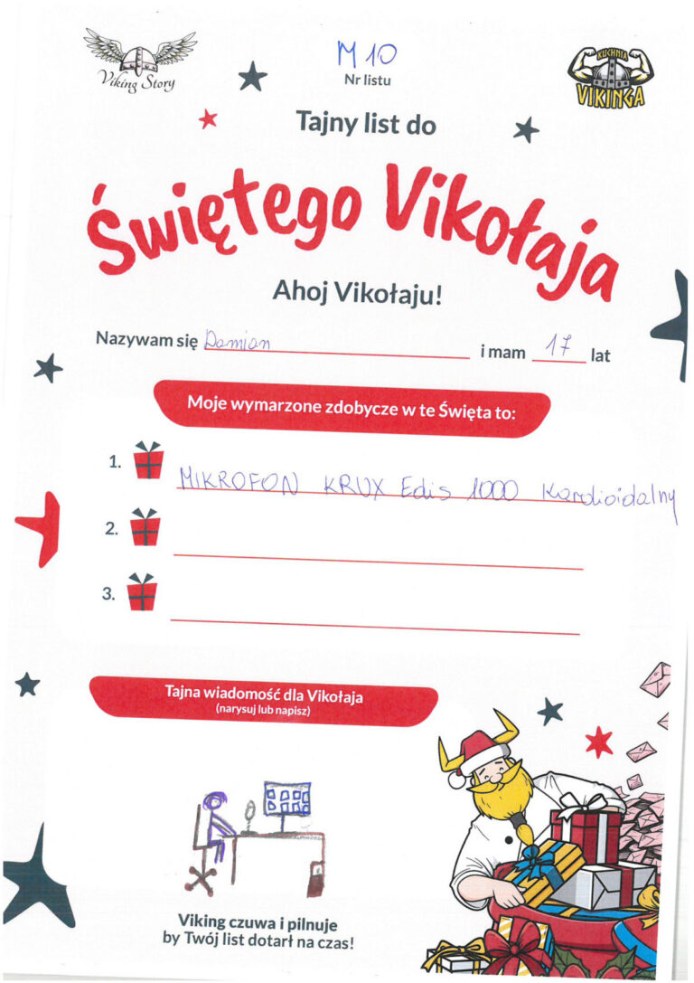 Damian, 17 lat, nr listu M10