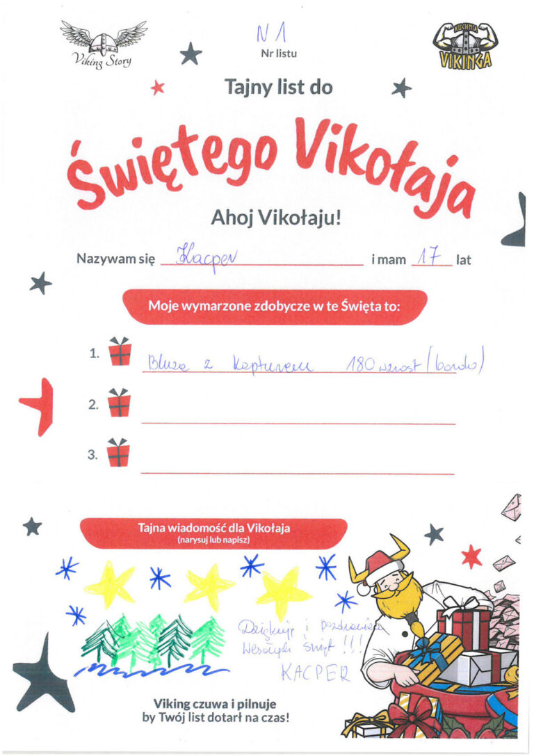 Kacper, 17 lat, nr listu N1