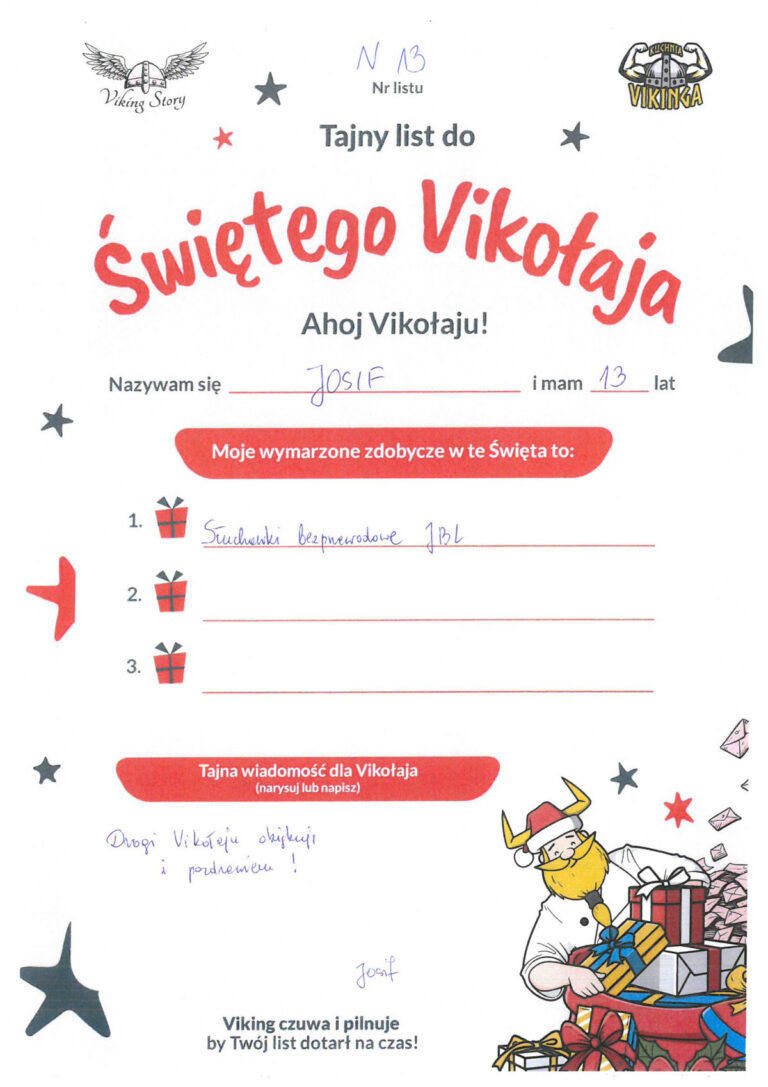 Josif, 13 lat, nr listu N13