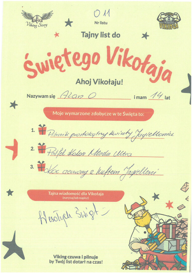 Alan, 14 lat, nr listu O11